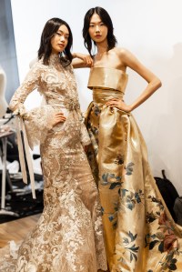 Backstage at the Elie Saab Fall 2025 Couture at Paris Couture Week