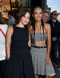 Celine Buckens, Maisie Richardson-Sellers at AMC's Anne Rice's "Interview with the Vampire" & "Talamasca" Cocktail Party during the 2025 Comic-Con International: San Diego held at The Nolen Rooftop on July 26, 2025 in San Diego, California.