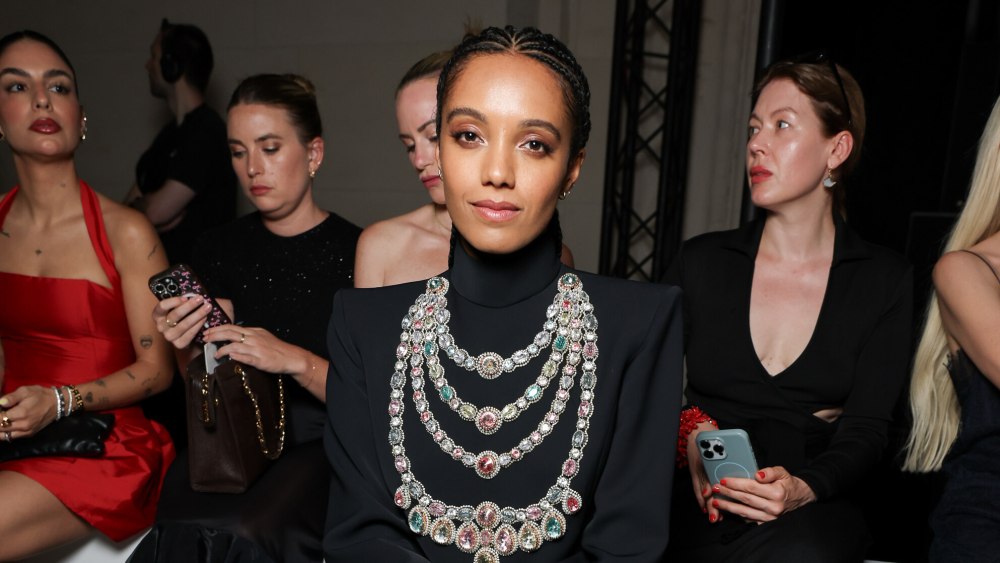 Maisie Richardson-Sellers front row at Paris couture week.