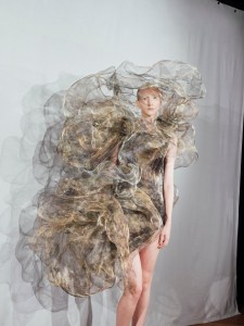 Backstage at the Iris Van Herpen show as part of Haute Couture Fall/Winter 2025 on July 07, 2025 in Paris, France.