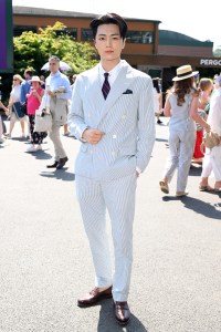 LONDON, ENGLAND - JULY 13: Jay Park, wearing Ralph Lauren, attends day fourteen of the Wimbledon Tennis Championships at the All England Trennis and Croquet Club at on July 13, 2025 in London, England. (Photo by Karwai Tang/Getty Images for Ralph Lauren)