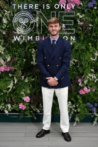 LONDON, ENGLAND - JULY 06: James Maddison in the AELTC's Parkside Suite in No.1 Court at The Championships 2025. Held at All England Lawn Tennis and Croquet Club, Wimbledon. Day 7, on July 06, 2025 in London, England. (Photo by Stuart C. Wilson/Getty Images for AELTC)