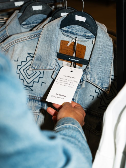 Levi's jacket at at a Holt Renfrew.