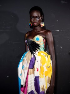 Backstage at RVDK Ronald van der Kemp Fall 2025 Couture at Paris Couture Week