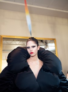 Backstage at Viktor&Rolf Fall 2025 Couture at Paris Couture Fashion Week