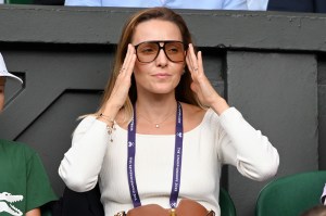 LONDON, ENGLAND - JULY 05: Jelena Djokovic attends day six of the Wimbledon Tennis Championships at the All England Lawn Tennis and Croquet Club at All England Lawn Tennis and Croquet Club on July 05, 2025 in London, England. (Photo by Karwai Tang/WireImage)