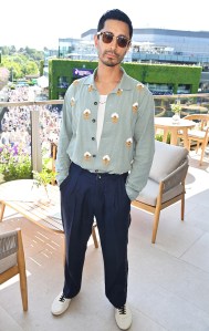 LONDON, ENGLAND - JULY 11: Riz Ahmed joins Range Rover for lunch during Men's Semi-Final day at The Championships, Wimbledon, on July 11, 2025 in London, England. (Photo by Dave Benett/Getty Images for Range Rover)