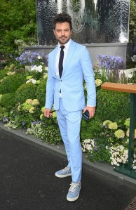 LONDON, ENGLAND - JULY 02: Dominic Cooper attends day three of the Wimbledon Tennis Championships at the All England Lawn Tennis and Croquet Club on July 02, 2025 in London, England.  (Photo by Karwai Tang/WireImage)