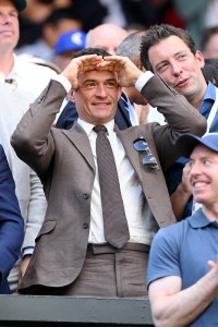 LONDON, ENGLAND - JULY 13: Orlando Bloom, wearing Ralph Lauren, attends day fourteen of the Wimbledon Tennis Championships at the All England Trennis and Croquet Club at on July 13, 2025 in London, England. (Photo by Karwai Tang/Getty Images for Ralph Lauren)