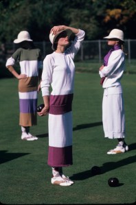 Citation not found; Models wearing outfits from the Perry Ellis spring 1982 Ready-To-Wear collection on October 12, 1981 in New York.