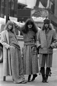 Shot on location in Times Square, New York. (Photo by Fairchild Archive/WWD/Penske Media via Getty Images)
