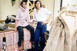 Designer Perry Ellis previews his Fall 1977 Ready to Wear collection at his office at 1411 Broadway, in New York City. (Photo by Sal Traina/WWD/Penske Media via Getty Images)