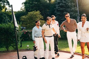 Isaac Boots, David Burtka, Jeffrey Patrick O'Brecht, Harvey Newton-Haydon, and Jenne Lombardo
