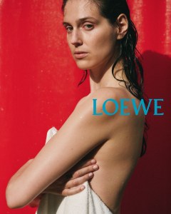 Eva Victor in the Loewe teaser campaign.