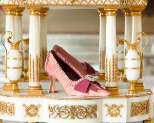 A look at Manolo Blahnik Marie Antoinette limited-edition capsule collection, marking the upcoming V&A Exhibition, “Marie Antoinette Style.”