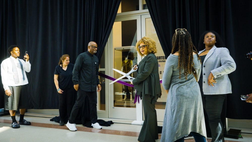 Ruth E. Carter attends the ribbon cutting of the Apparel Creation STU/DEO by Adidas at Pensole Lewis College of Business and Design in Detroit on Sept. 18, 2025.
