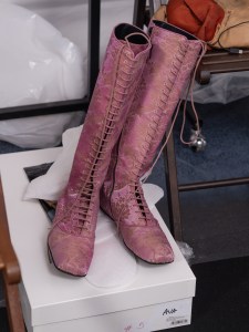 Backstage at Anne Demeulemeester spring 2026 ready-to-wear show at Paris Fashion Week.