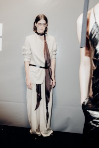 Backstage at Boss Spring 2026 Ready-to-Wear Collection at Milan Fashion Week