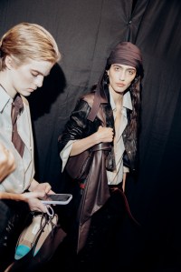 Backstage at Boss Spring 2026 Ready-to-Wear Collection at Milan Fashion Week