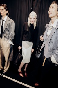 Backstage at Boss Spring 2026 Ready-to-Wear Collection at Milan Fashion Week