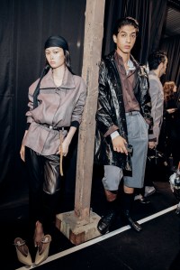 Backstage at Boss Spring 2026 Ready-to-Wear Collection at Milan Fashion Week