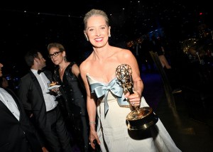 Katherine LaNasa at the 77th Primetime Emmy Awards Governors Ball on September 14, 2025 in Los Angeles, California.