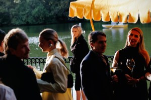 The scene at Jacquemus x Veuve Dinner held at the Central Park Boathouse