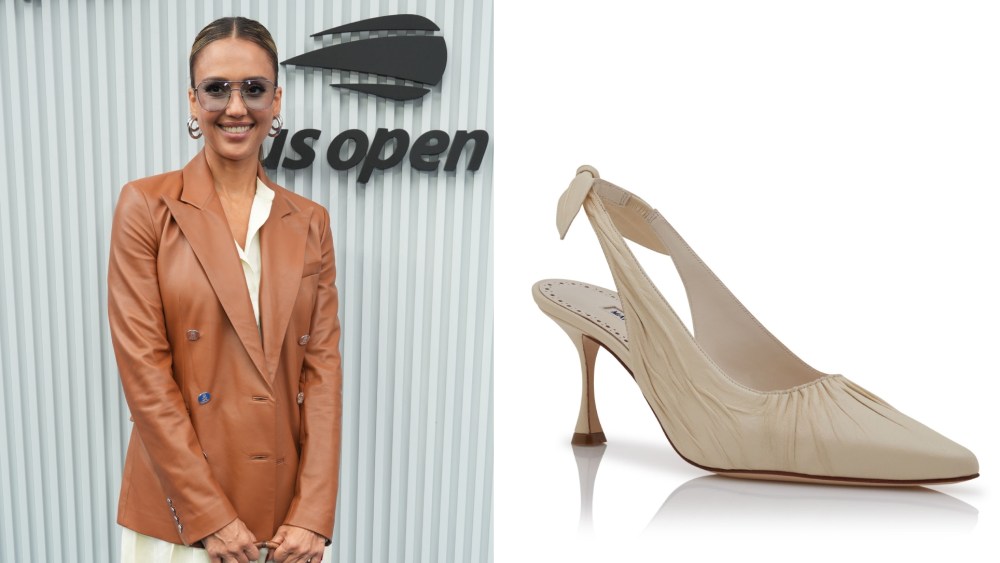 Jessica Alba at the 2025 U.S. Open Men’s Finals - Blue Carpet held at USTA Billie Jean King National Tennis Center on Sunday in Queens, New York.