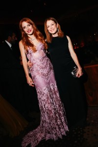 Jessica ChastainJulianne Moore at the Kering Caring For Women Dinner during New York Fashion Week held at The Grill on September 11, 2025 in New York, New York.