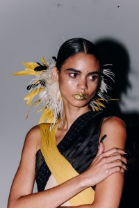 Backstage at the Luar Spring 2026 ready-to-wear show at New York Fashion Week.