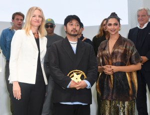 Delphine Arnault, Soshi Otsuki, and Deepika Padukone