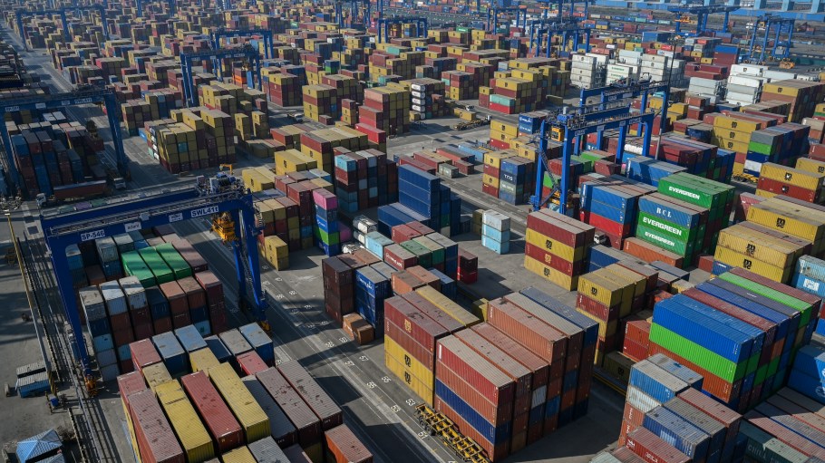 Port in India.