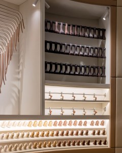 The experiential space inside the Polène flagship in Paris