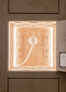 The experiential space inside the Polène flagship in Paris