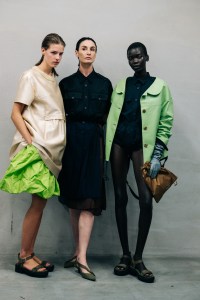Backstage at Prada Spring 2026 Ready-to-Wear Collection at Milan Fashion Week