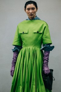 Backstage at Prada Spring 2026 Ready-to-Wear Collection at Milan Fashion Week