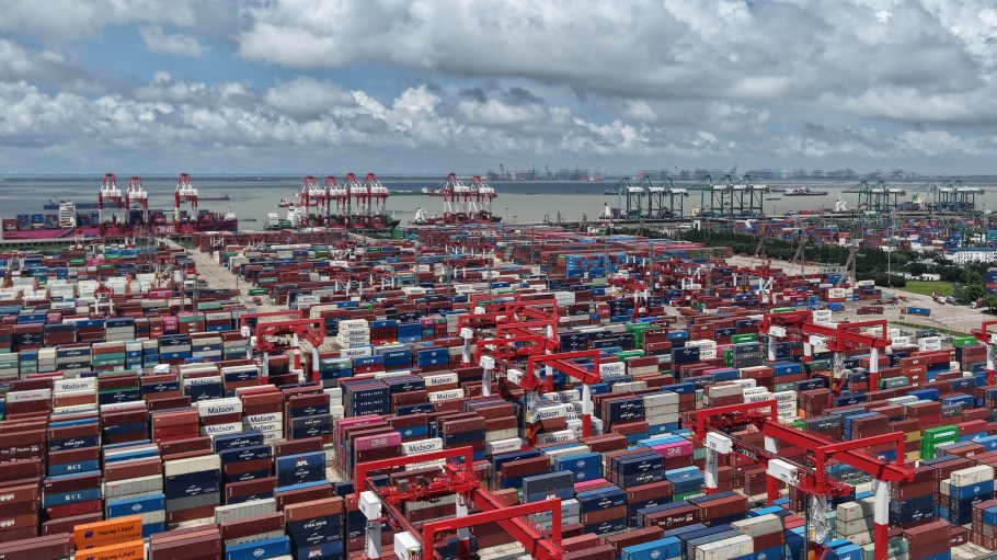 The ongoing tariffs and late August's closure of the de minimis provision worldwide deepened the downturn of shipments to the U.S.