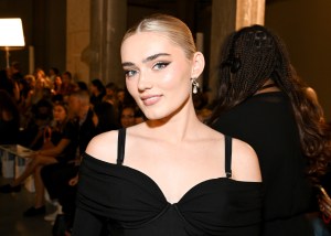 Meg Donnelly at the Simkhai Spring 2026 Ready-to-Wear show