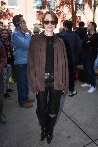 TELLURIDE, COLORADO - AUGUST 30: Emma Stone attends 2025 Telluride Film Festival on August 30, 2025 in Telluride, Colorado. (Photo by Vivien Killilea/Getty Images)