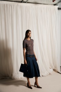 Backstage at the Tory Burch spring 2026 ready-to-wear show at New York Fashion Week.