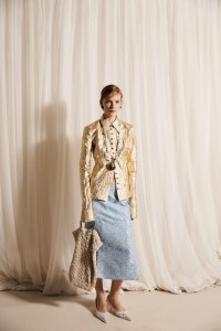 Backstage at the Tory Burch spring 2026 ready-to-wear show at New York Fashion Week.