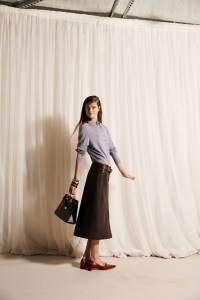 Backstage at the Tory Burch spring 2026 ready-to-wear show at New York Fashion Week.