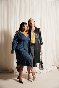 Backstage at the Tory Burch spring 2026 ready-to-wear show at New York Fashion Week.