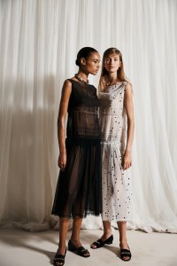 Backstage at the Tory Burch spring 2026 ready-to-wear show at New York Fashion Week.