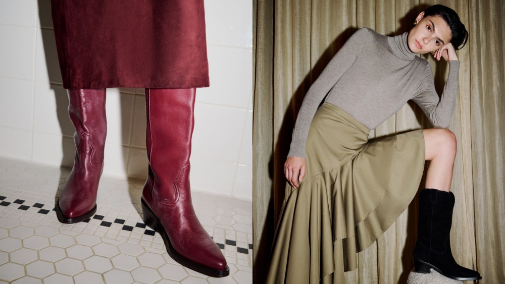 Adam Lippes x Partlow cowboy boot collaboration.