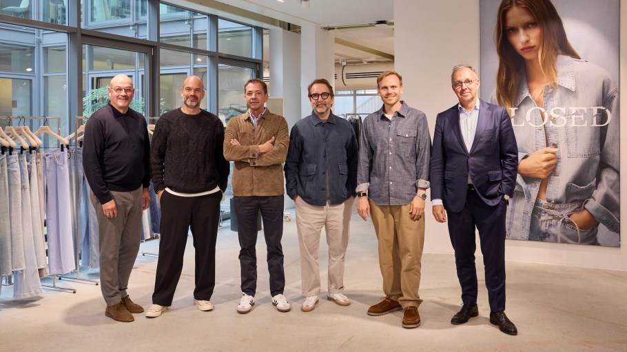 Closed is in the hands of internationally experienced and respected players, the denim label said. The new guard, from left: Lothar Hiese, Til Nadler, Dieter Holzer, Gordon Giers, Max Böck and Stefan Denkhaus.