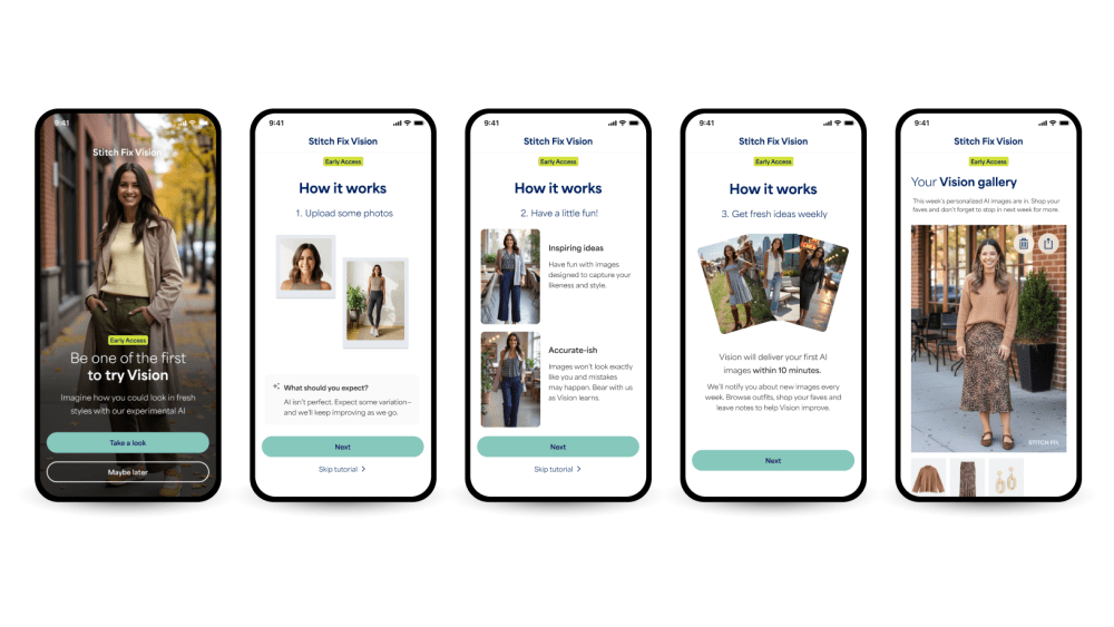 Stitch Fix's generative AI-based try-on tool, Vision.