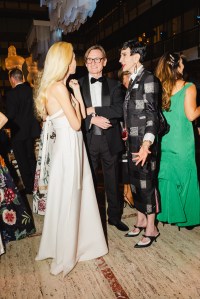 Sabine Getty, Hamish Bowles, and  Amy Fine Collins