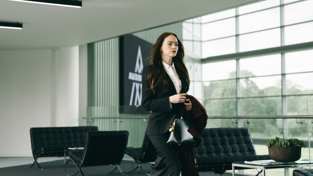 Emma Stone in "Bugonia."