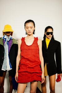 Backstage at Loewe Spring 2026 Ready-to-Wear Collection at Paris Fashion Week